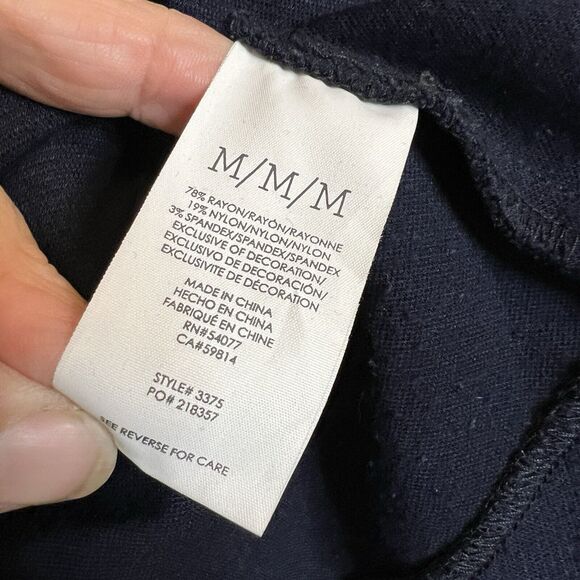 CAbi In The Band 3375 Military Button Jacket Size Medium Navy Blue Black Pockets - Picture 5 of 9